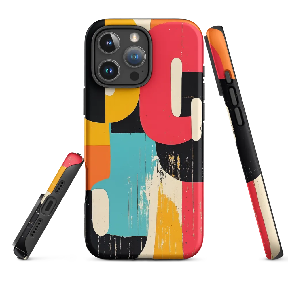 Colorful Curves: Numbers in Harmony | Phone Case |  16 Pro Max | Tough Case | Matte