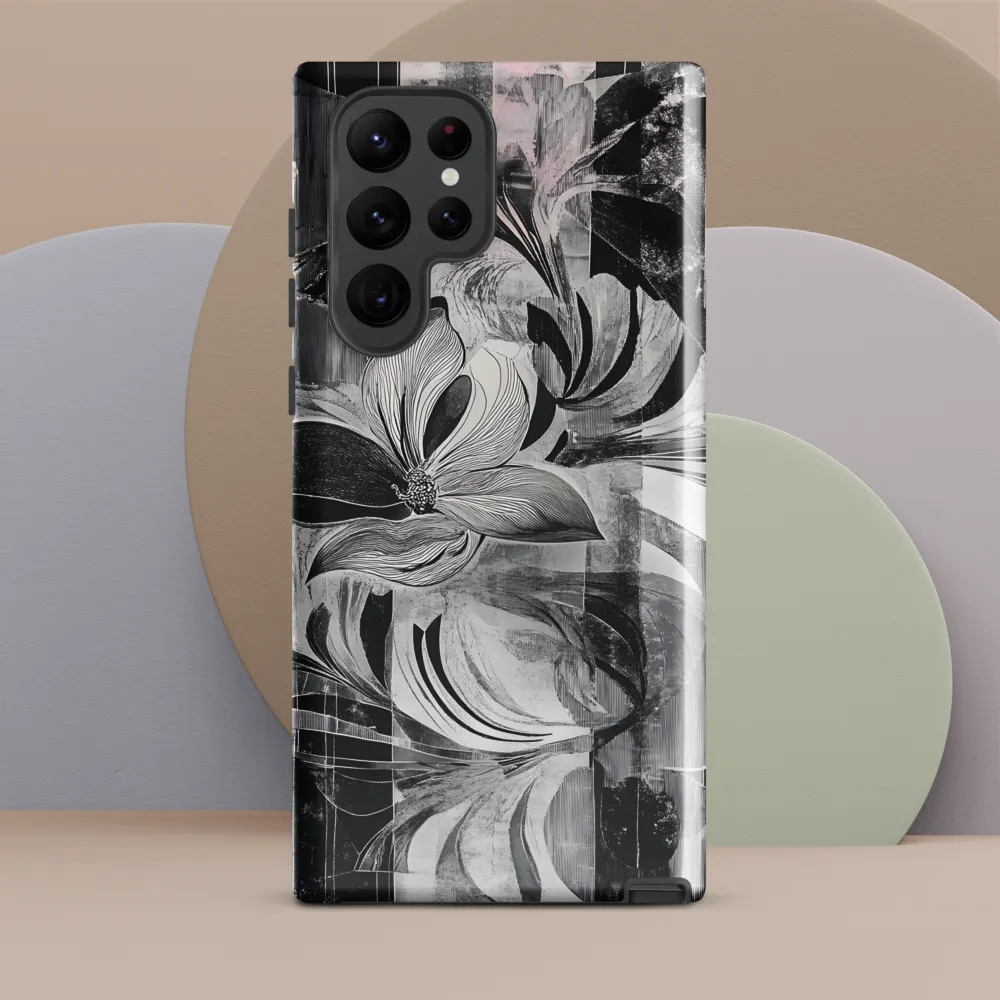 Floral Fusion in Monochrome