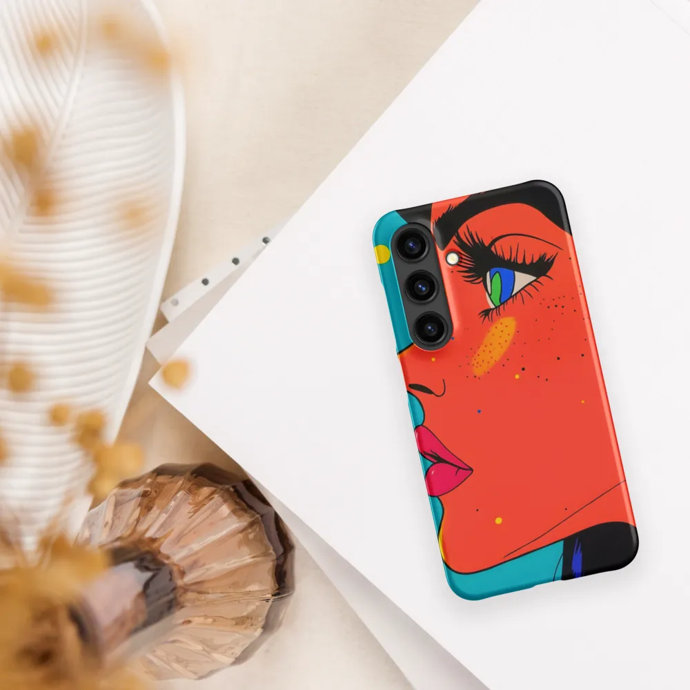Vibrant Feminine Profile in Pop Art