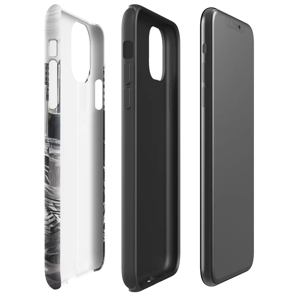 Urban Rhythm in Black and White | Phone Case |  11 Pro Max | Tough Case | Glossy