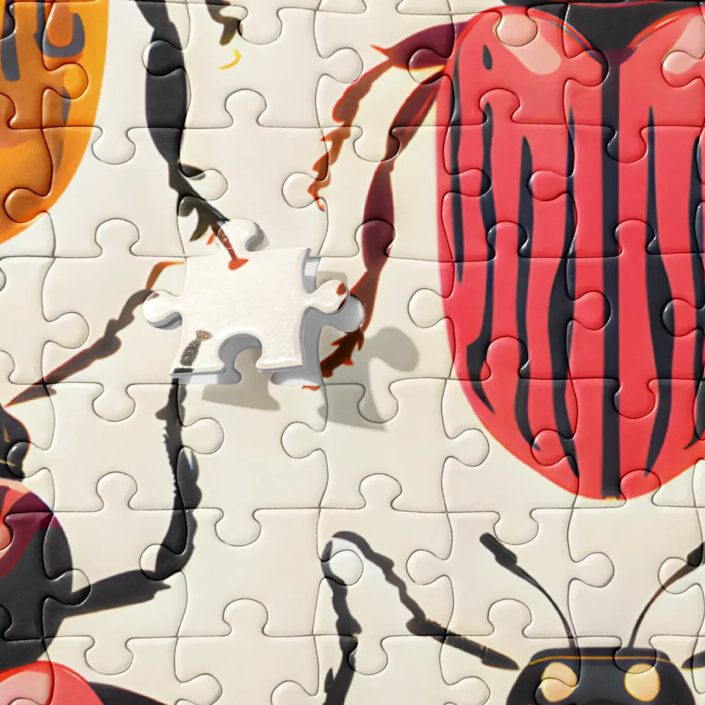 Beetle Mosaic: A Colorful Exploration of Insects | Jigsaw Puzzle | 520 pieces