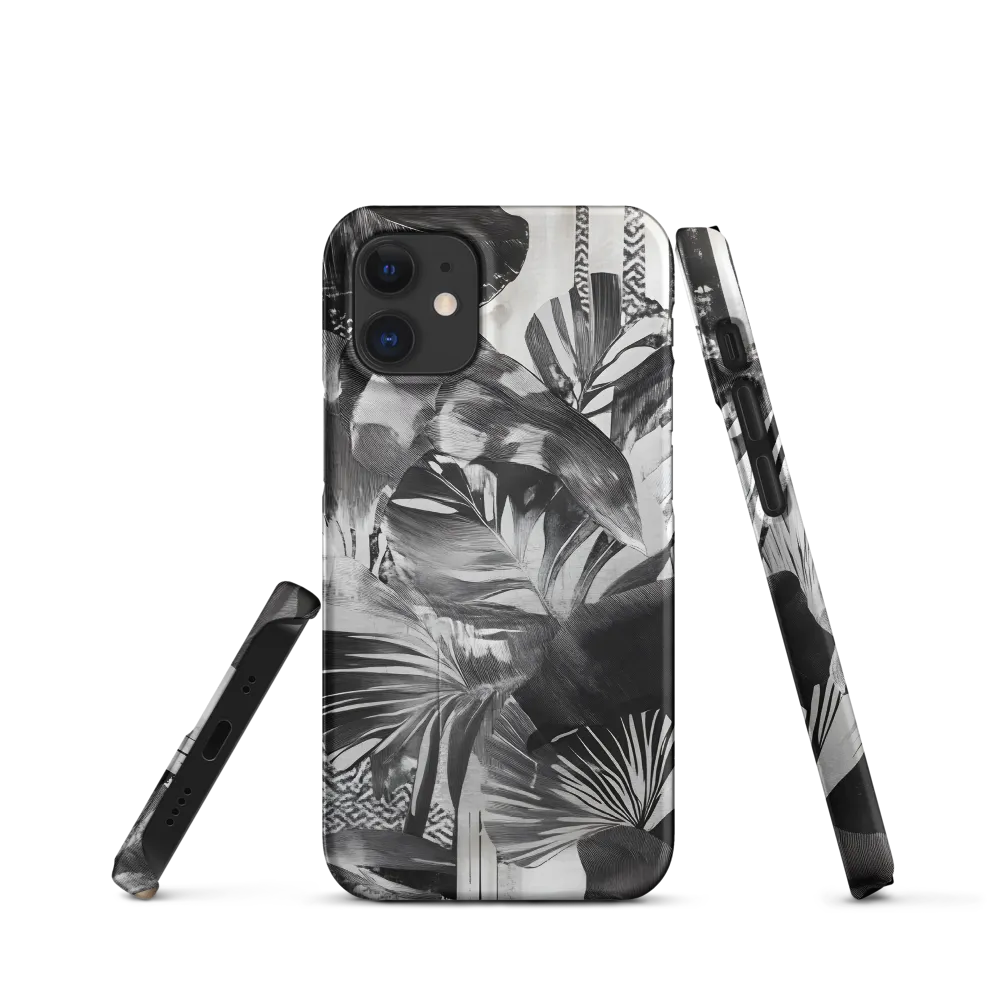 Monochrome Serenity in Tropical Foliage