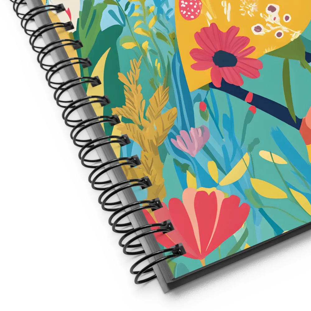 Dancing Among Blossoms | Spiral Notebook