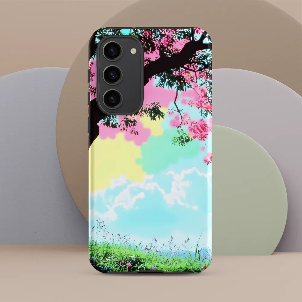 Pastel Dreams: A Surreal Tree Landscape