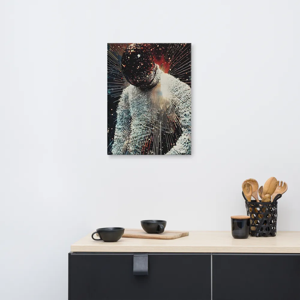 Ethereal Astronaut: A Journey Through the Cosmos | Canvas | 18″×24″