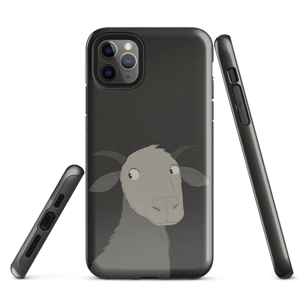 Whimsical Goat in Darkness | Phone Case |  11 Pro Max | Tough Case | Glossy