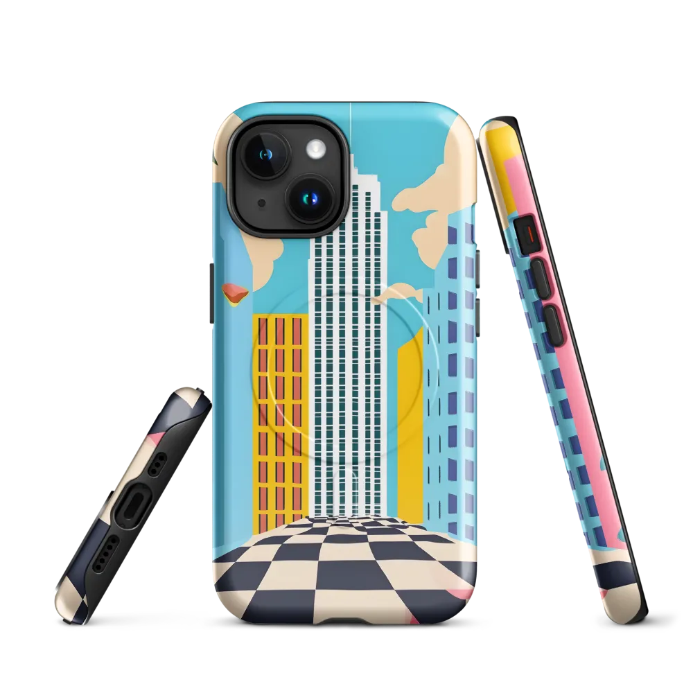 Vibrant Urban Dreamscape | Phone Case |  15 | MagSafe® Tough Case | Glossy