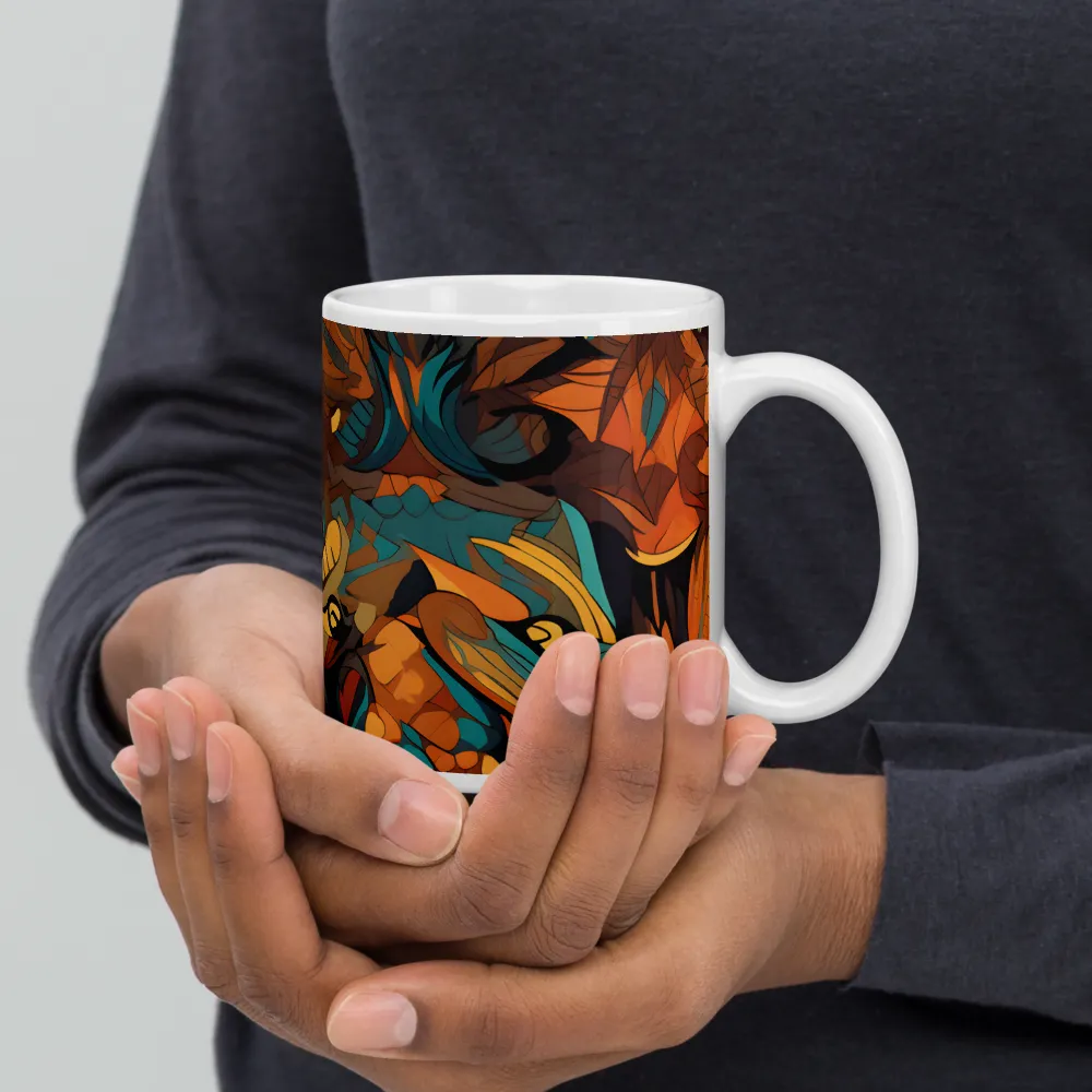 Fierce Royalty: A Geometric Exploration of Lions | Mugs | Multiple Sizes & Colors