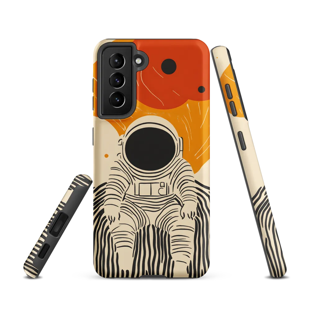 Astronaut in Cosmic Thoughts | Phone Case |  S21 | Tough Case | Matte
