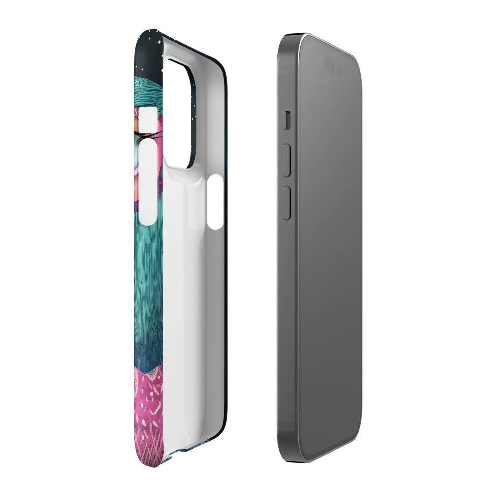 Whimsical Vulture: A Dance of Colors | Phone Case |  14 Pro | Snap Case | Matte