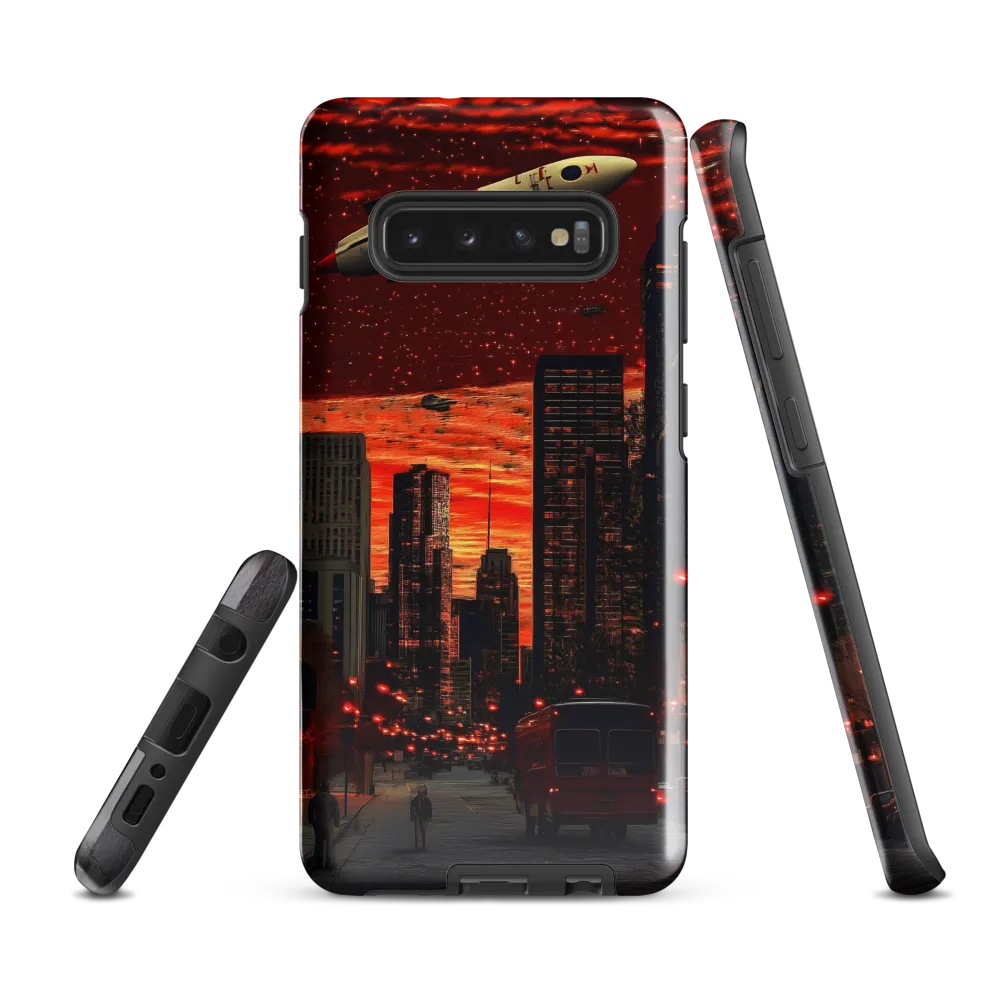 Cosmic Urban Symphony | Phone Case |  S10 Plus | Tough Case | Glossy