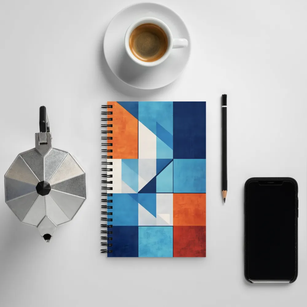 Geometric Harmony in Color | Spiral Notebook