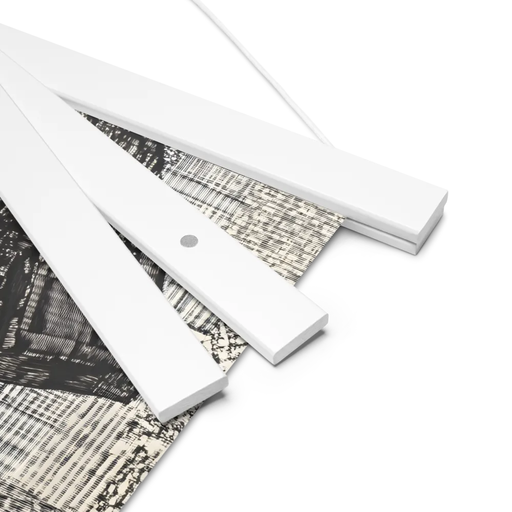 Urban Reflections: A Shopping Narrative | Poster With White Wood Hanger | 10″×10″
