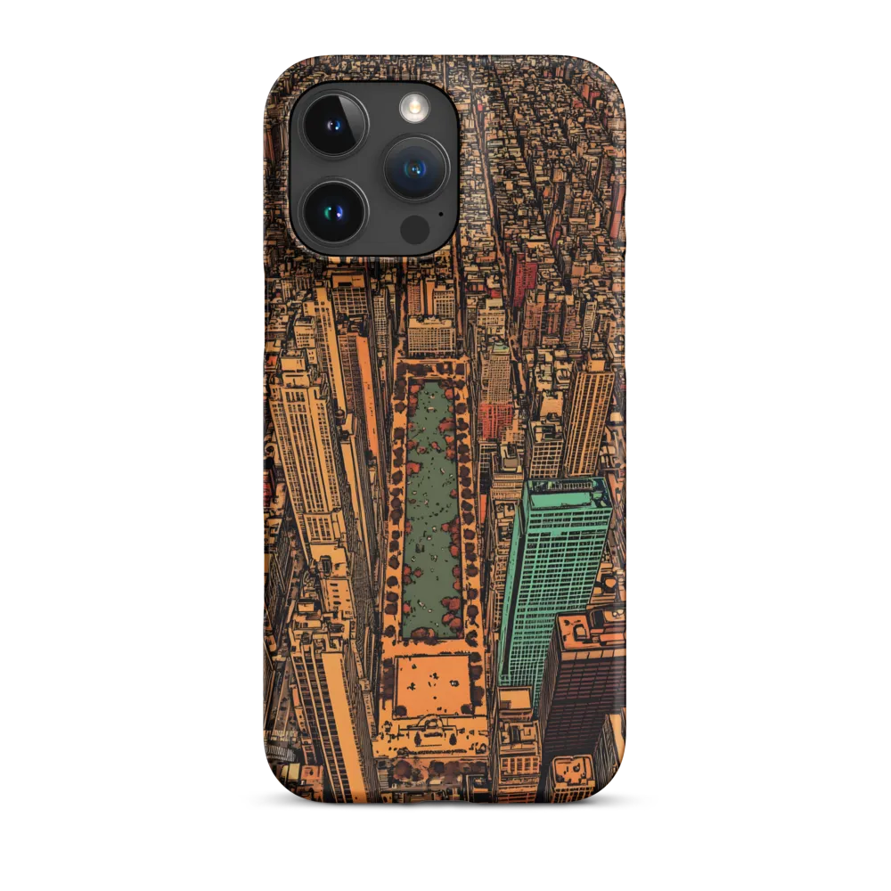 Urban Oasis: Aerial View of City Life | Phone Case |  16 Pro Max | Snap Case | Matte