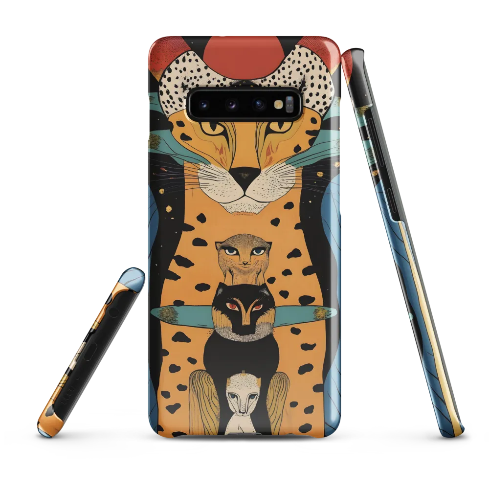 Cosmic Symphony of Felines | Phone Case |  S10 Plus | Snap Case | Glossy