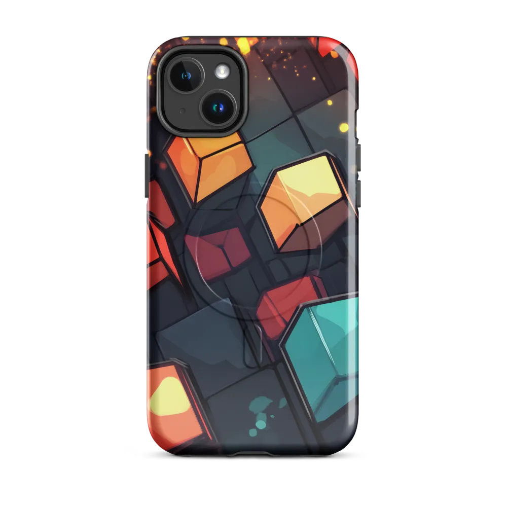 Illuminated Geometry | Phone Case |  14 Plus | MagSafe® Tough Case | Glossy