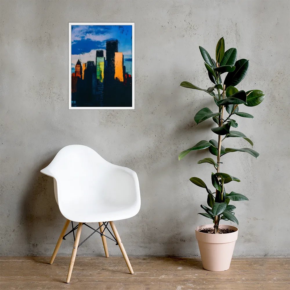 Reflections of Tranquility | Poster with White Frame | 18″×24″