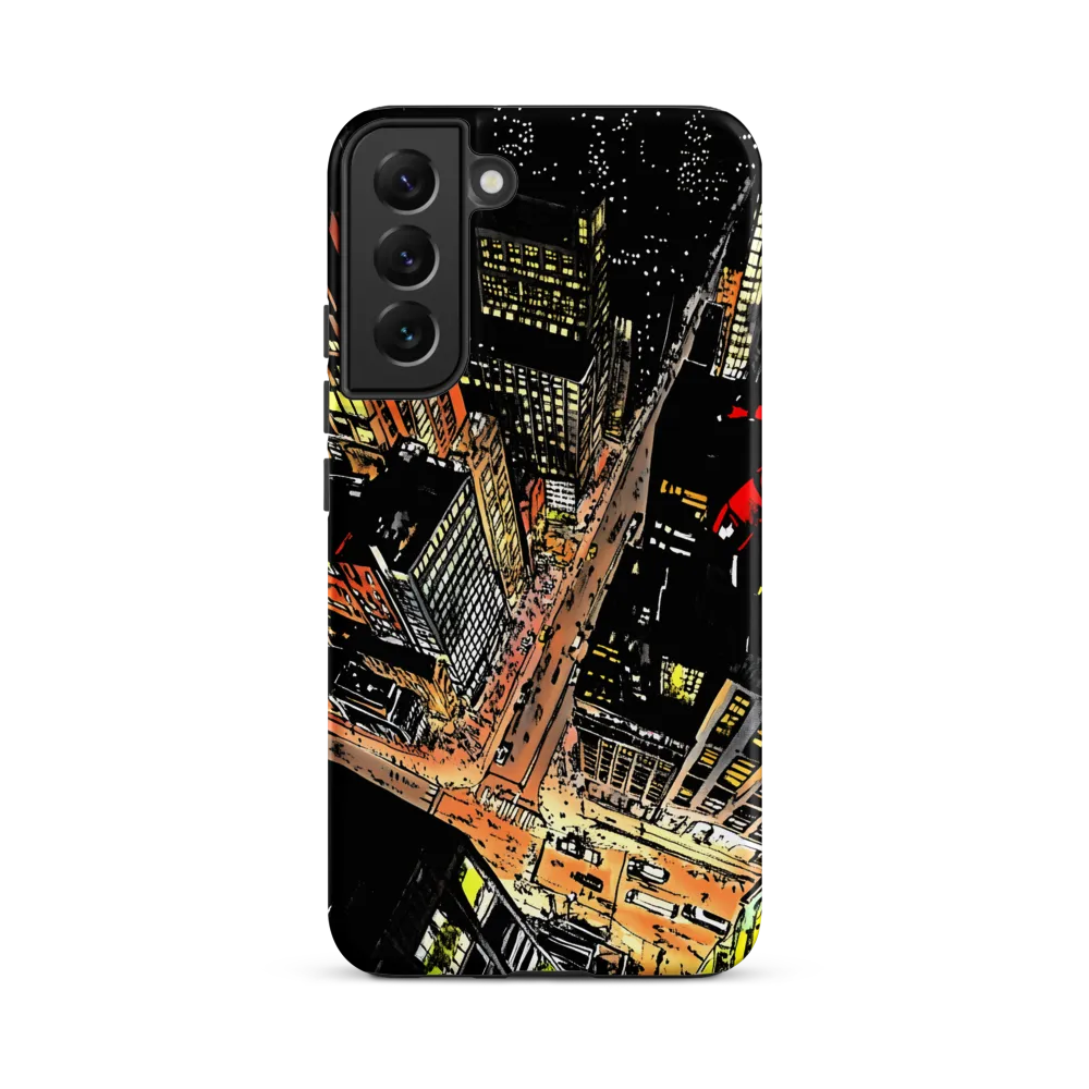 Urban Nightscape: A Bird's-eye View