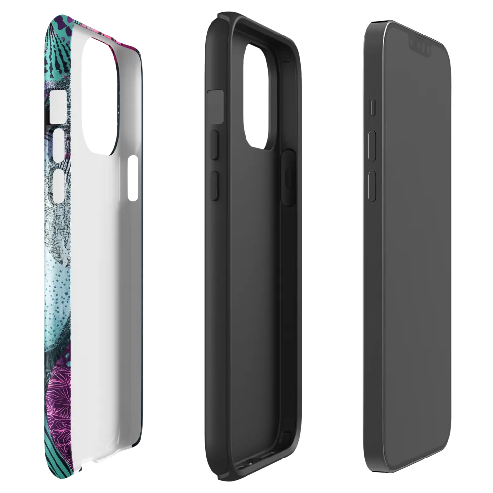 Mystical Beauty in Blue and Pink | Phone Case |  13 Pro Max | Tough Case | Glossy