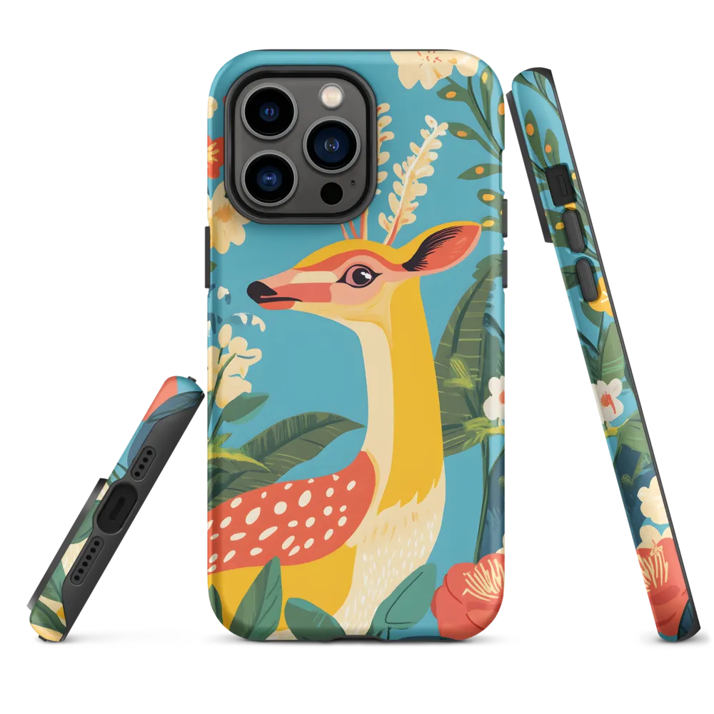 Serene Majesty: A Vibrant Deer Amidst Flora