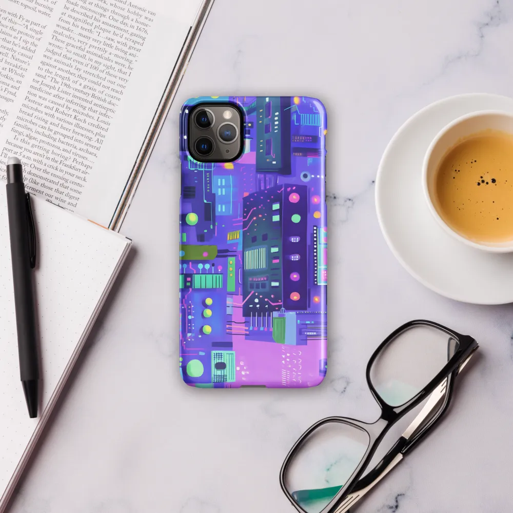 Futuristic Cityscape: A Digital Dream | Phone Case |  11 Pro Max | Snap Case | Glossy