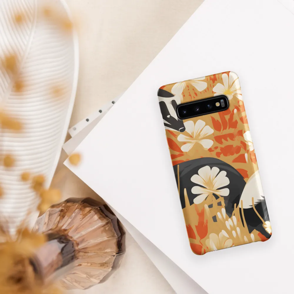 Whimsical Badgers in Bloom