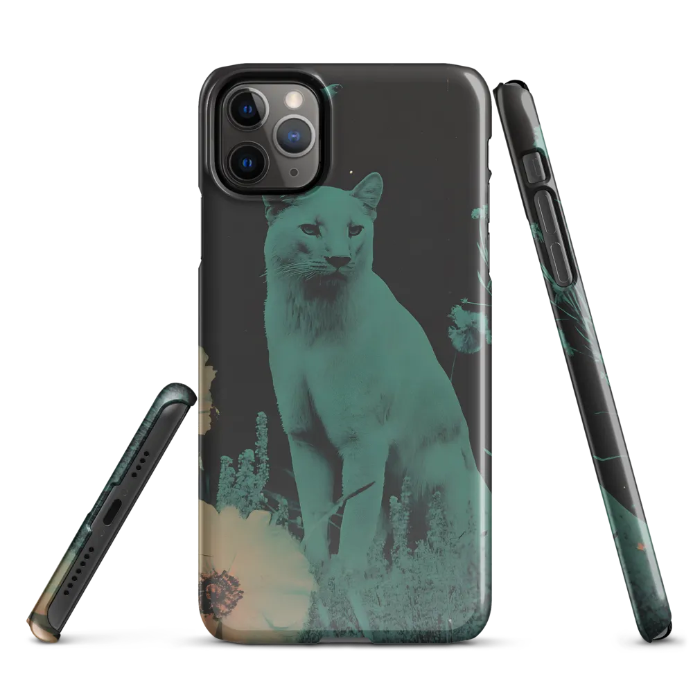 Cyan Reverie: A Surreal Encounter | Phone Case |  11 Pro Max | Snap Case | Glossy