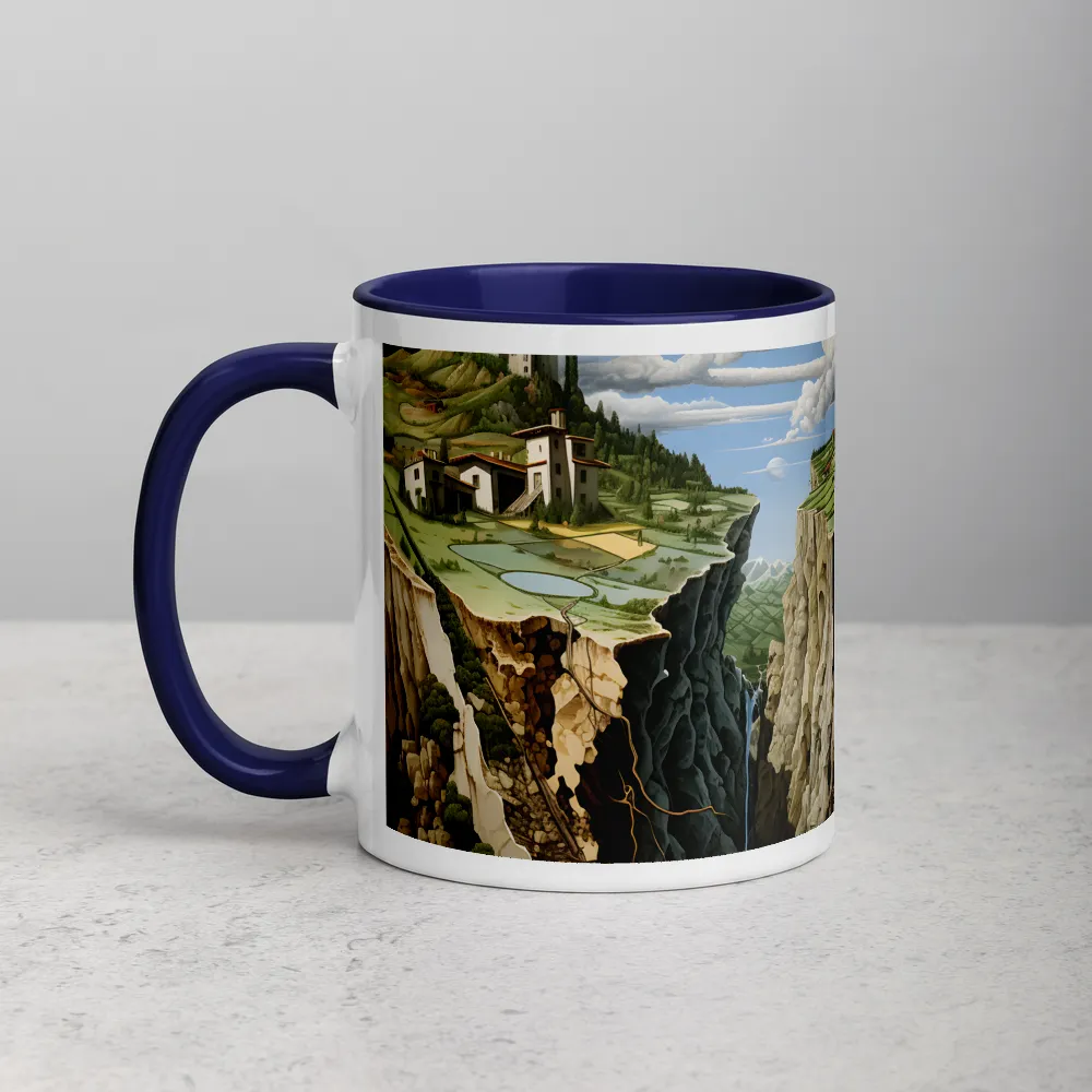 Surreal Landscape with Split Earth | Mug