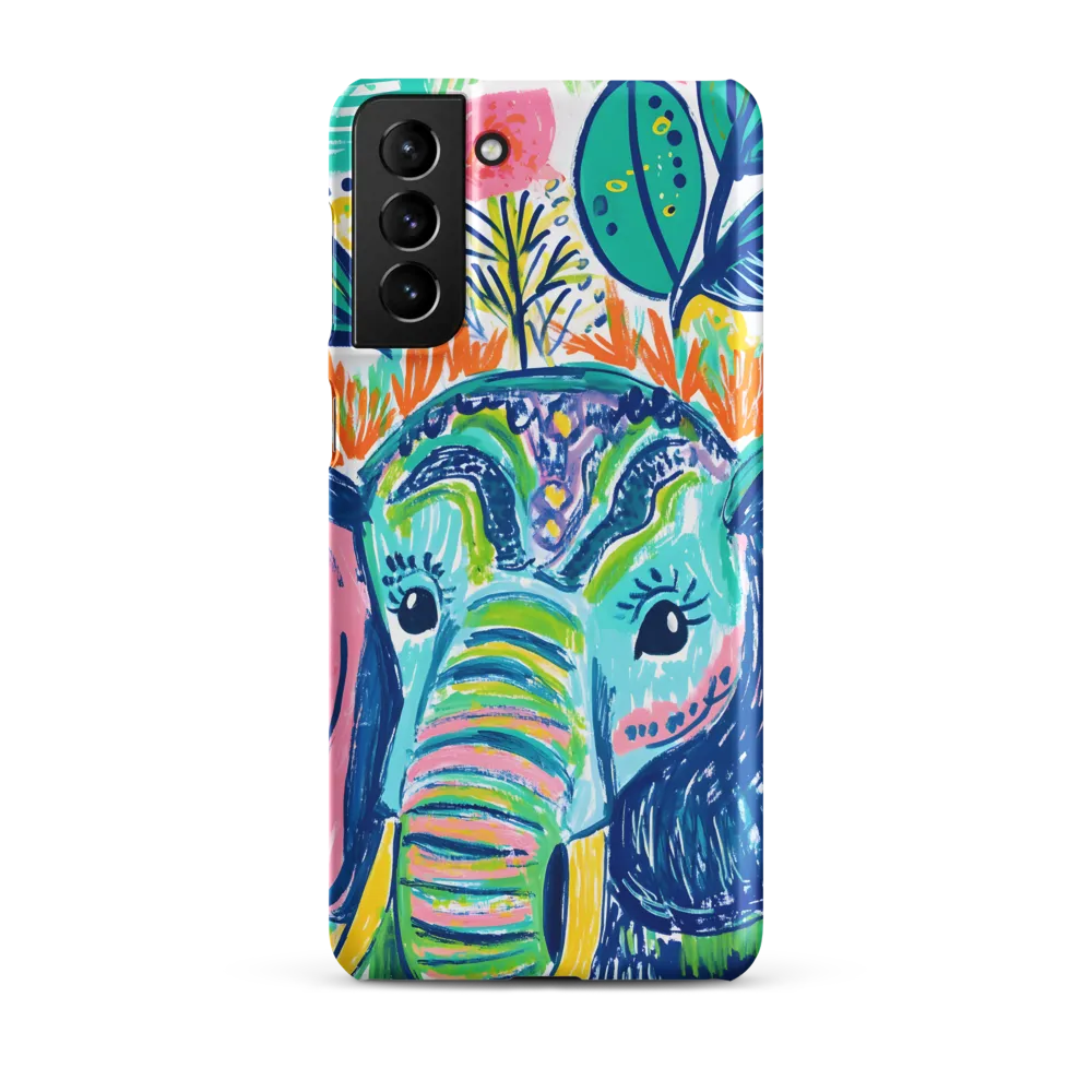 Whimsical Elephant Portrait | Phone Case |  S21 Plus | Snap Case | Matte
