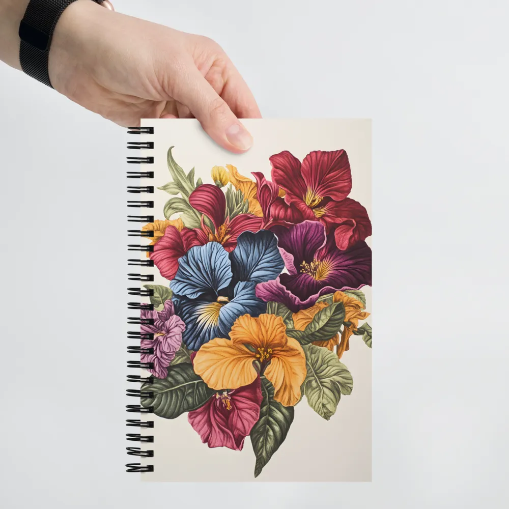 Floral Symphony in Color | Spiral Notebook