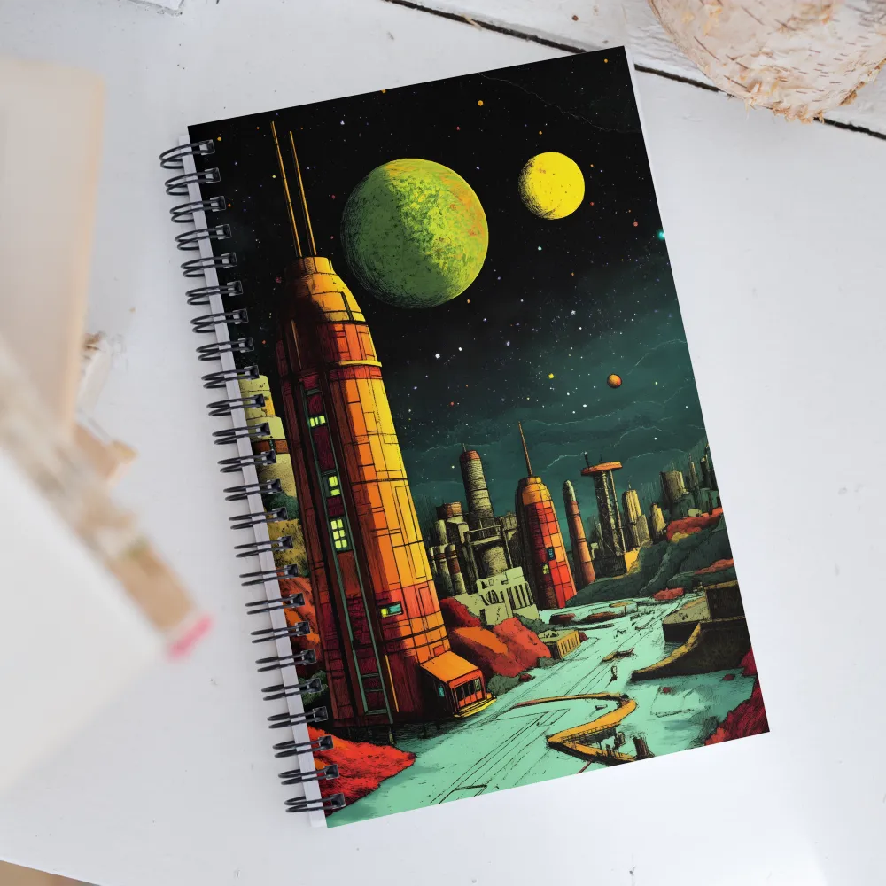 Cosmic Cityscape | Spiral Notebook