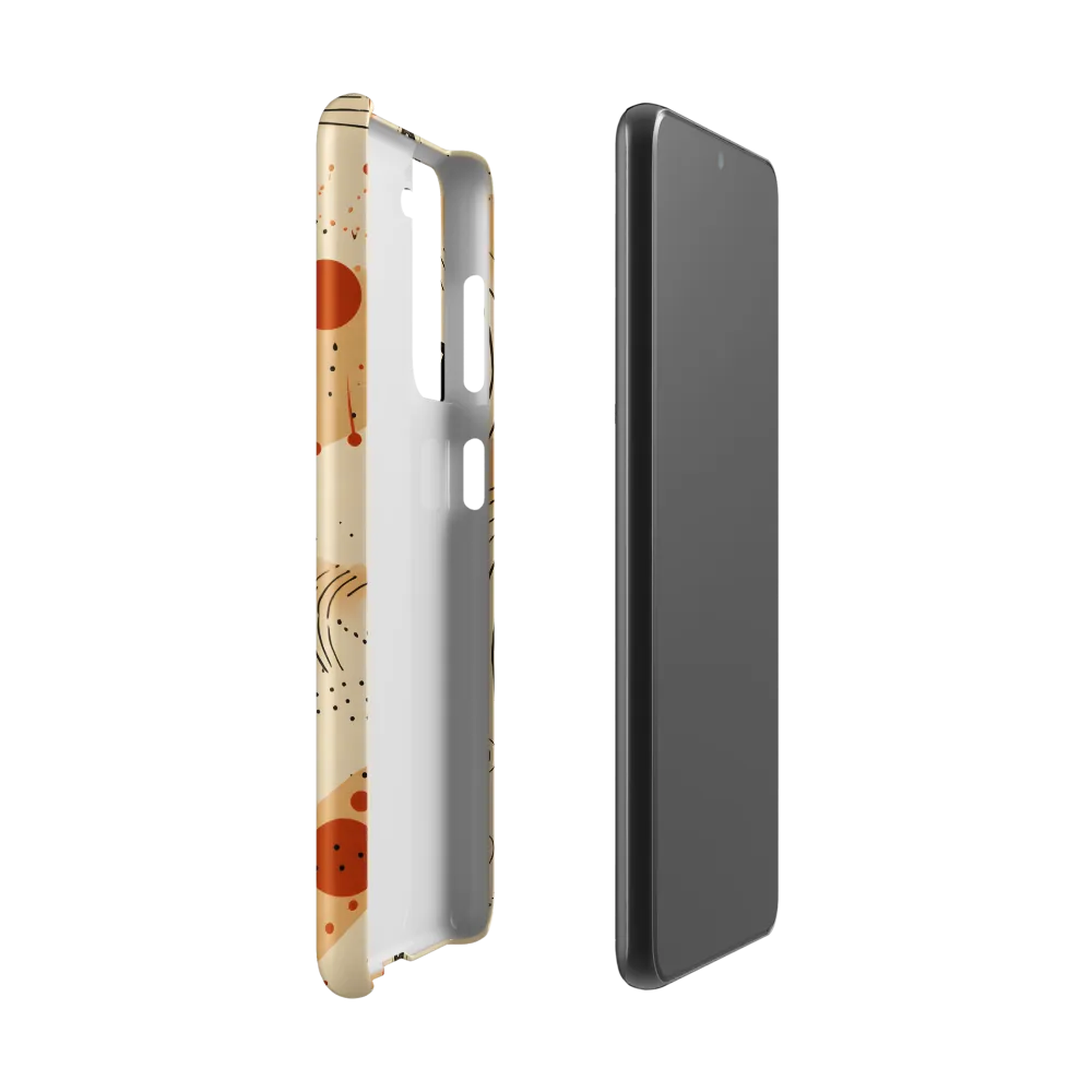 Playful Patterns in Earth Tones | Phone Case |  S21 | Snap Case | Matte