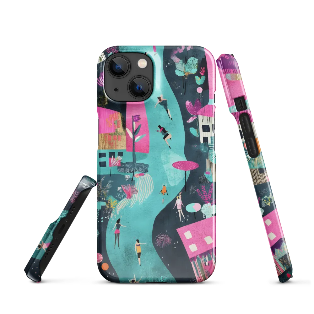 Whimsical Journey Through a Vibrant Landscape | Phone Case |  14 | Snap Case | Glossy