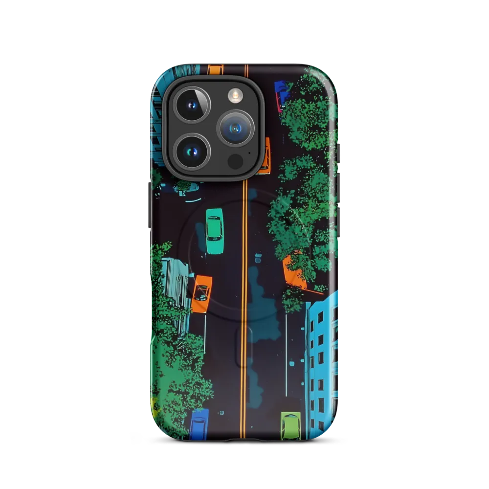 Urban Pulse: A Colorful Intersection | Phone Case |  16 Pro | MagSafe® Tough Case | Glossy