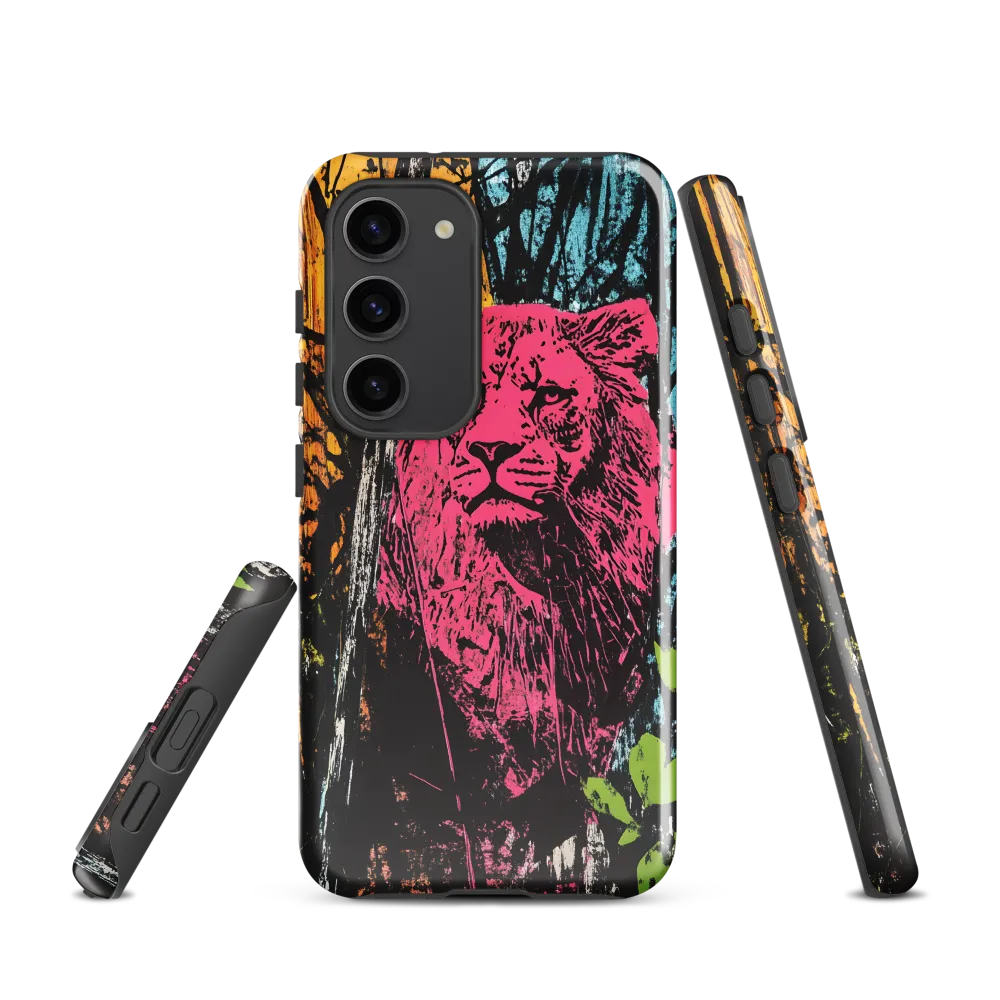 Fierce Vibrance: The Pink Lion