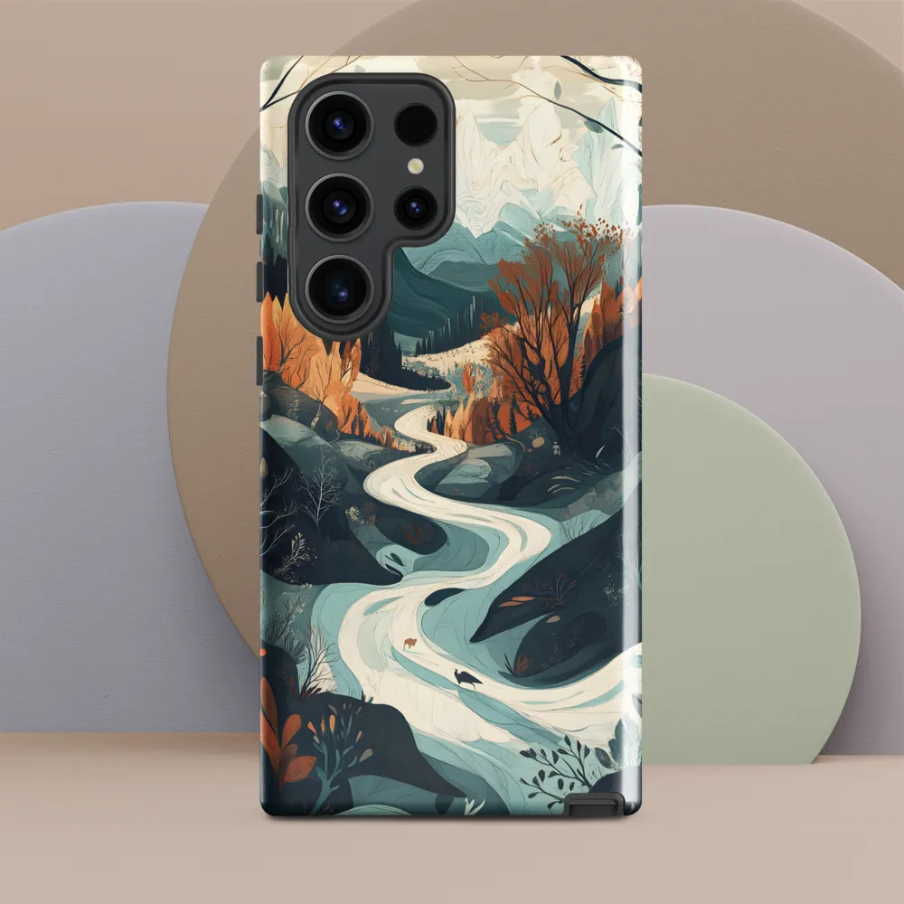 Winding Serenity: A Digital Landscape
