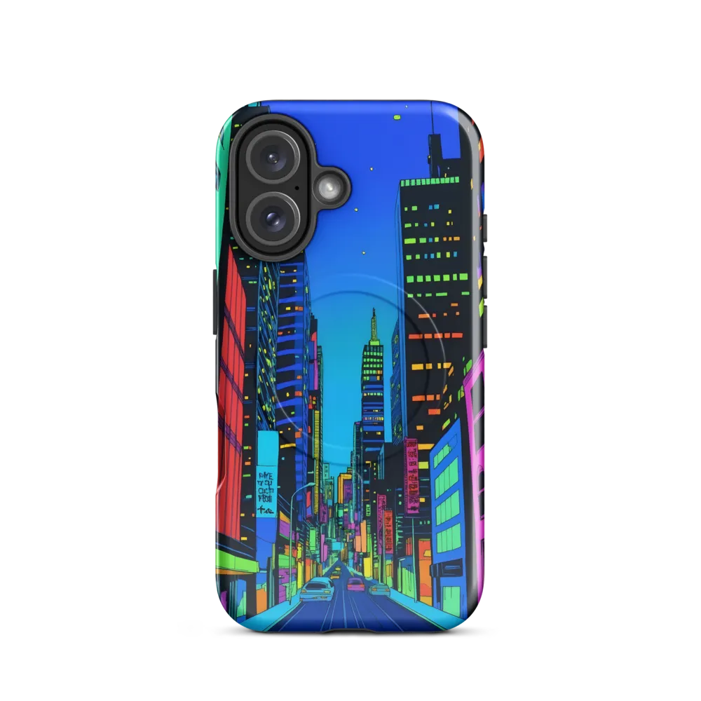 Neon Dreamscape: A Futuristic City at Dusk