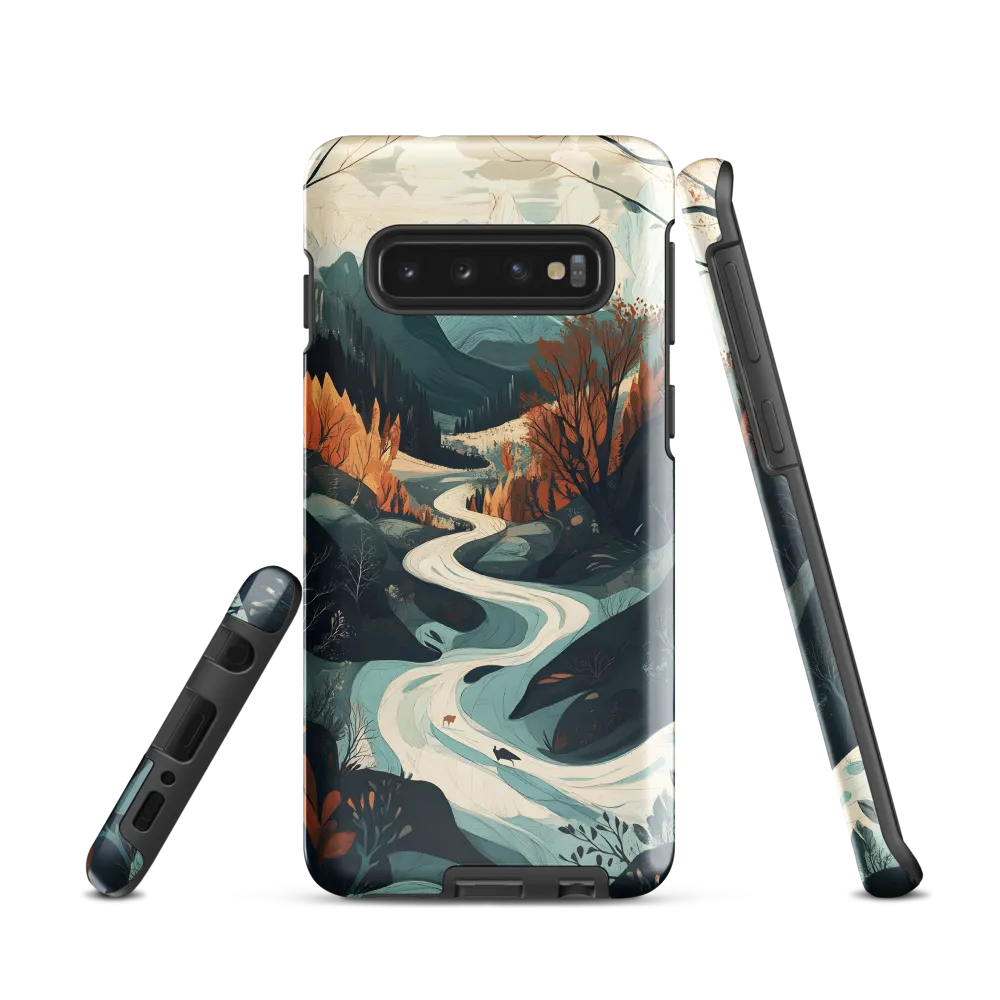 Winding Serenity: A Digital Landscape