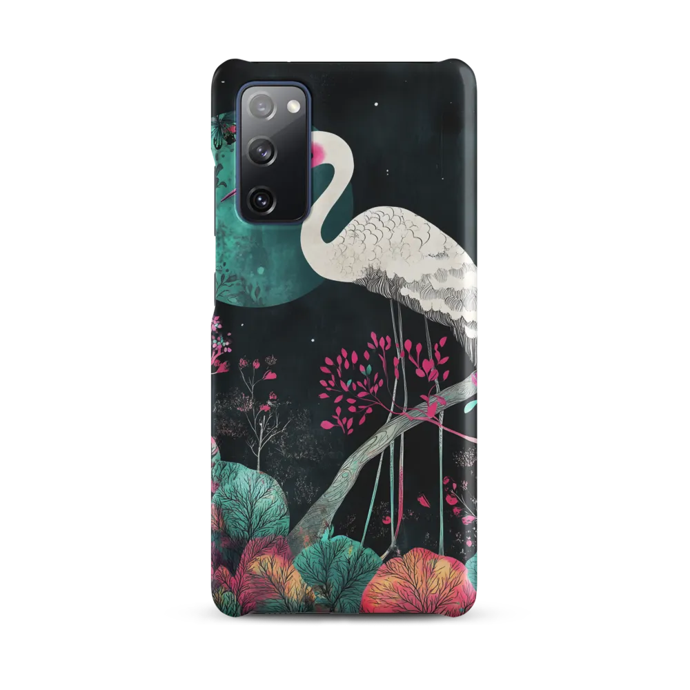 Ethereal Presence: Heron in a Floral Dreamscape