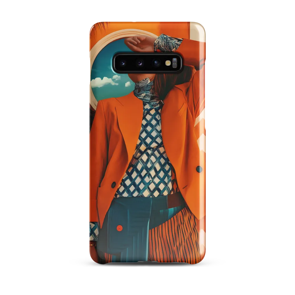 Vibrant Interplay: A Fusion of Fashion and Nature | Phone Case |  S10 Plus | Snap Case | Glossy