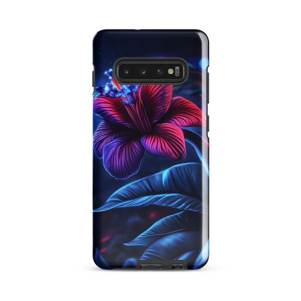 Illuminated Serenity: The Surreal Blossom | Phone Case |  S10 Plus | Tough Case | Glossy