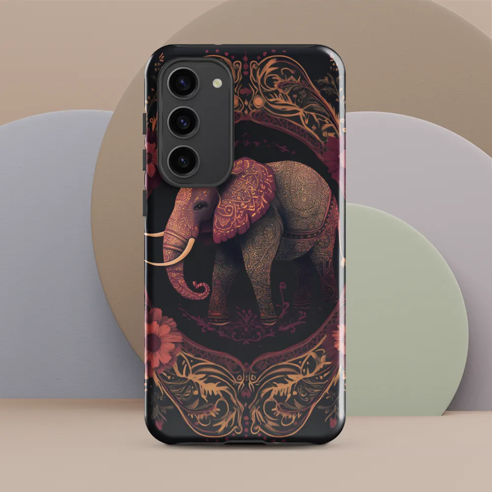 Regal Reverie: The Ornate Elephant | Phone Case |  S23 Plus | Tough Case | Glossy