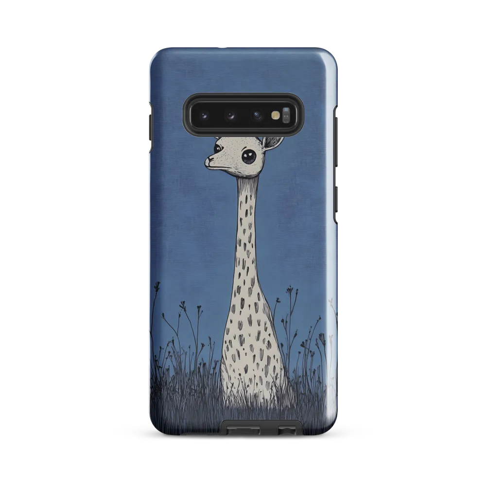 Whimsical Giraffe in Blue | Phone Case |  S10 Plus | Tough Case | Glossy