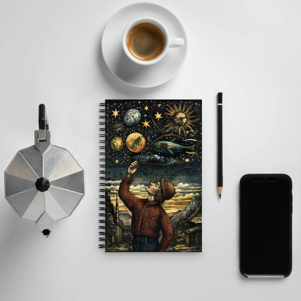 Cosmic Curiosity: A Journey Beyond Earth | Spiral Notebook