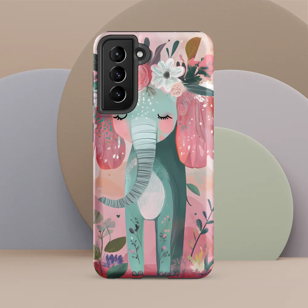 Whimsical Elephant in Bloom