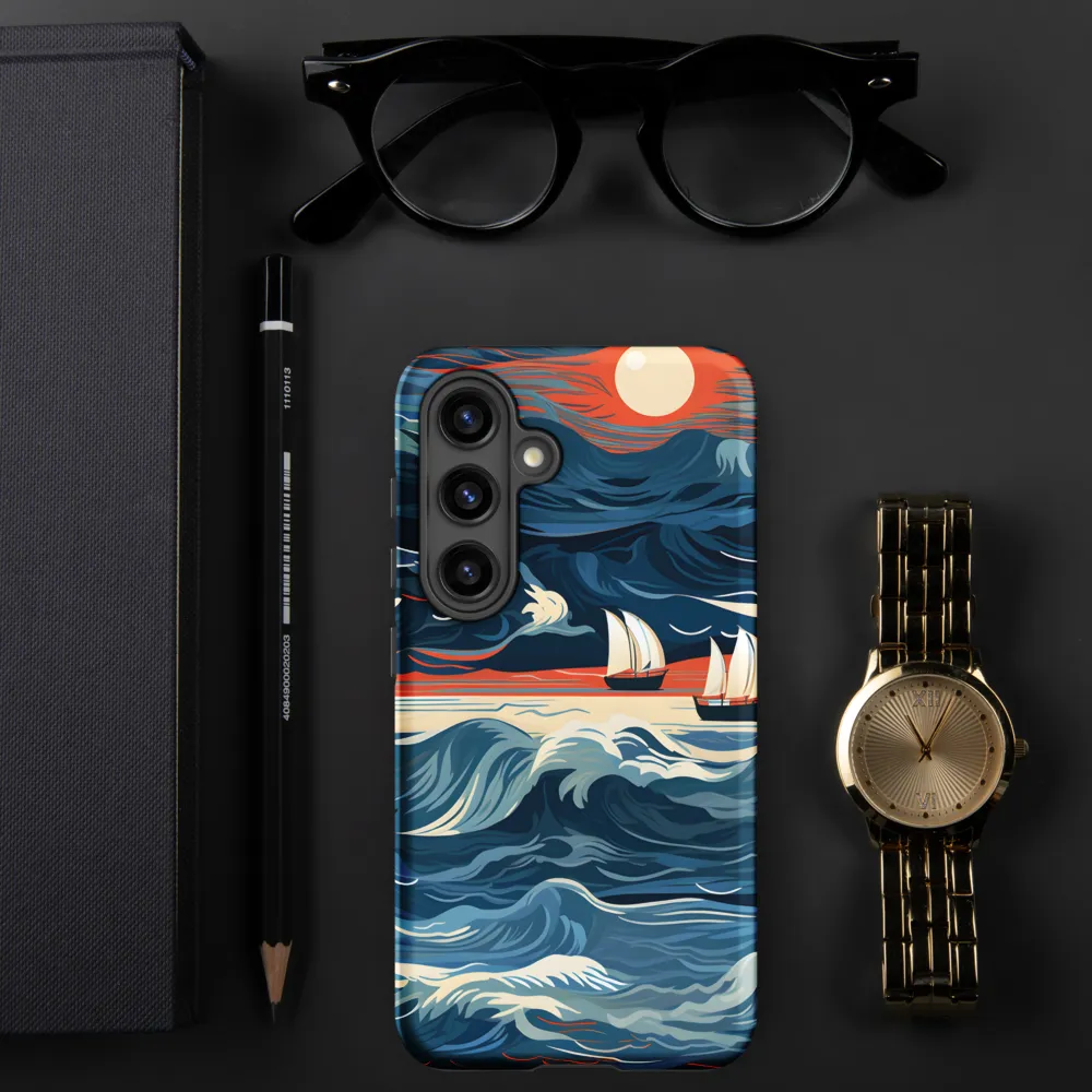 Ocean Whispers: A Voyage at Dusk