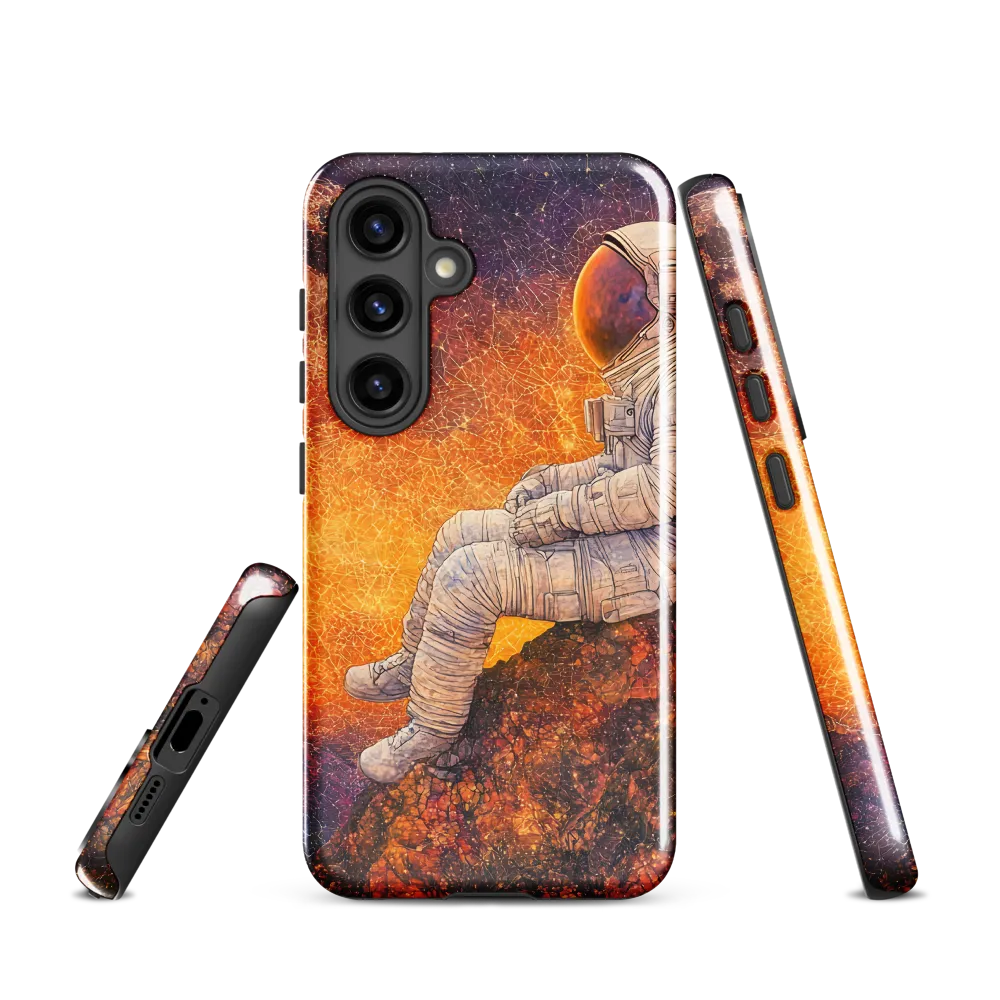 Cosmic Contemplation | Phone Case |  S24 | Tough Case | Glossy