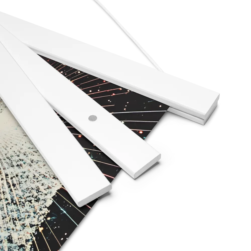 Ethereal Astronaut: A Journey Through the Cosmos | Poster With White Wood Hanger | 10″×10″