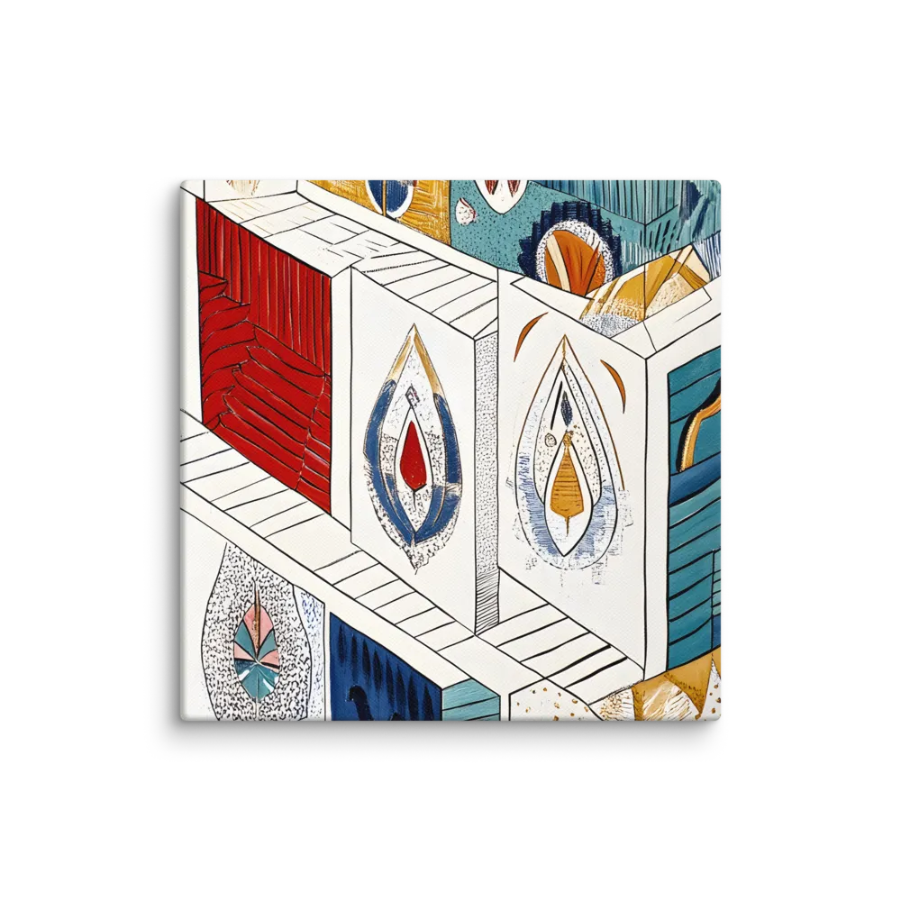 Symphony of Geometric Harmony | Canvas | 16″×16″