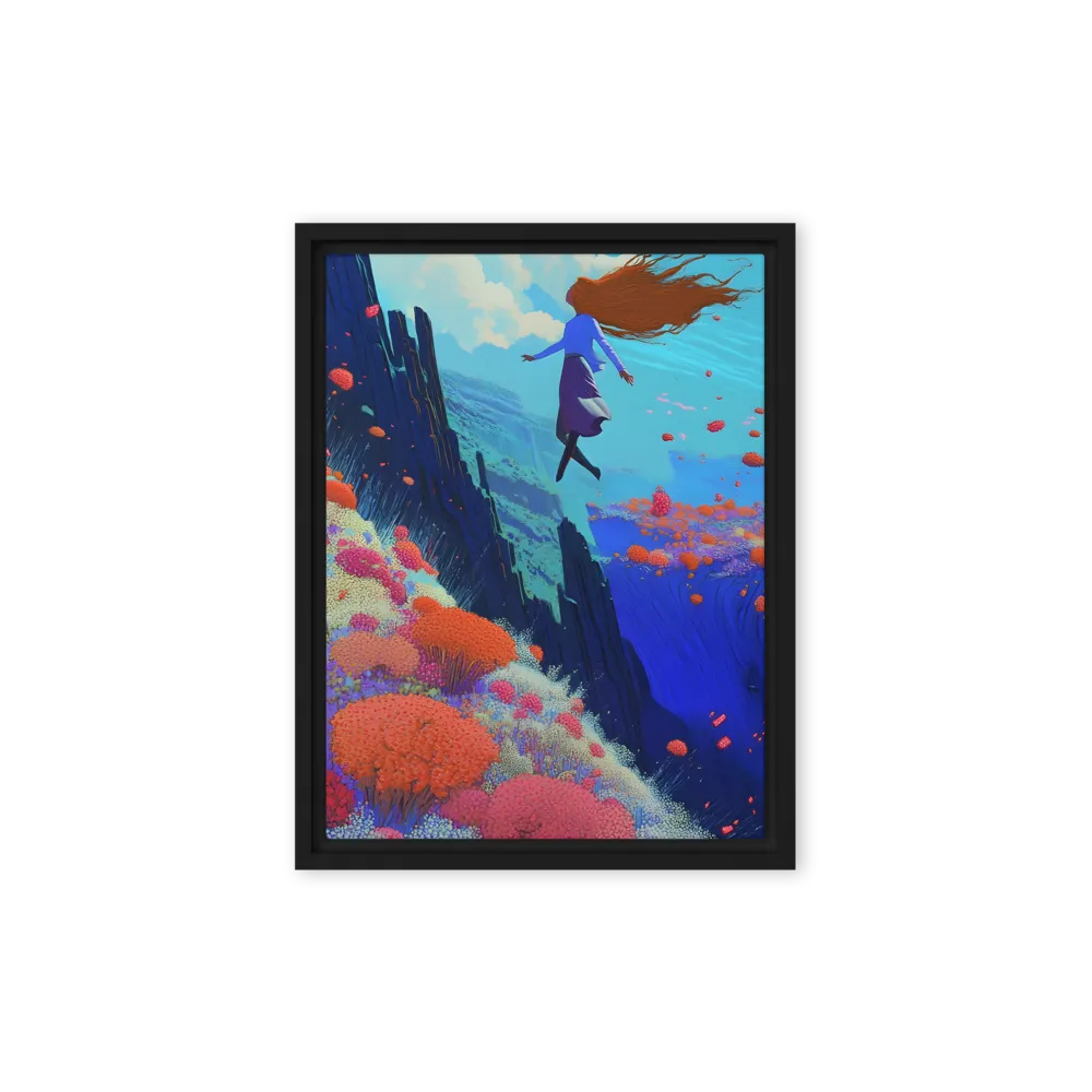 Whispers of Freedom | Canvas with Black Frame | 9″×12″